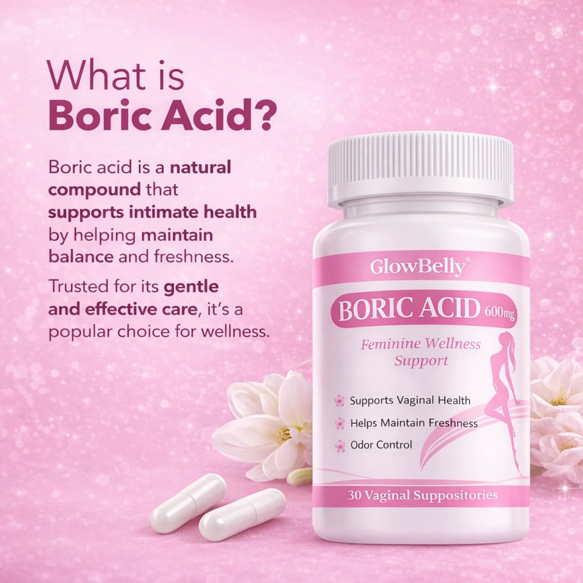 Boric Acid Vaginal Suppositories