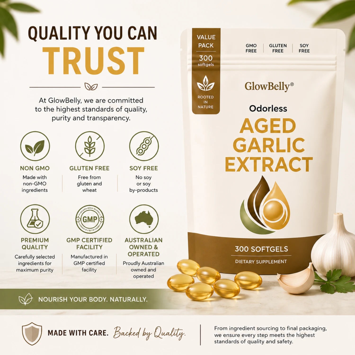 Aged Garlic Extract - 300 Softgels