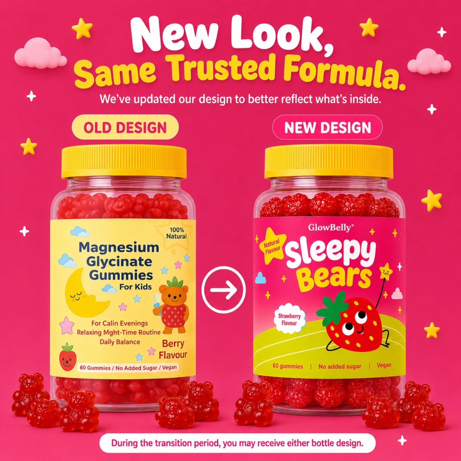 Sleepy Bears Kids Strawberry Gummies