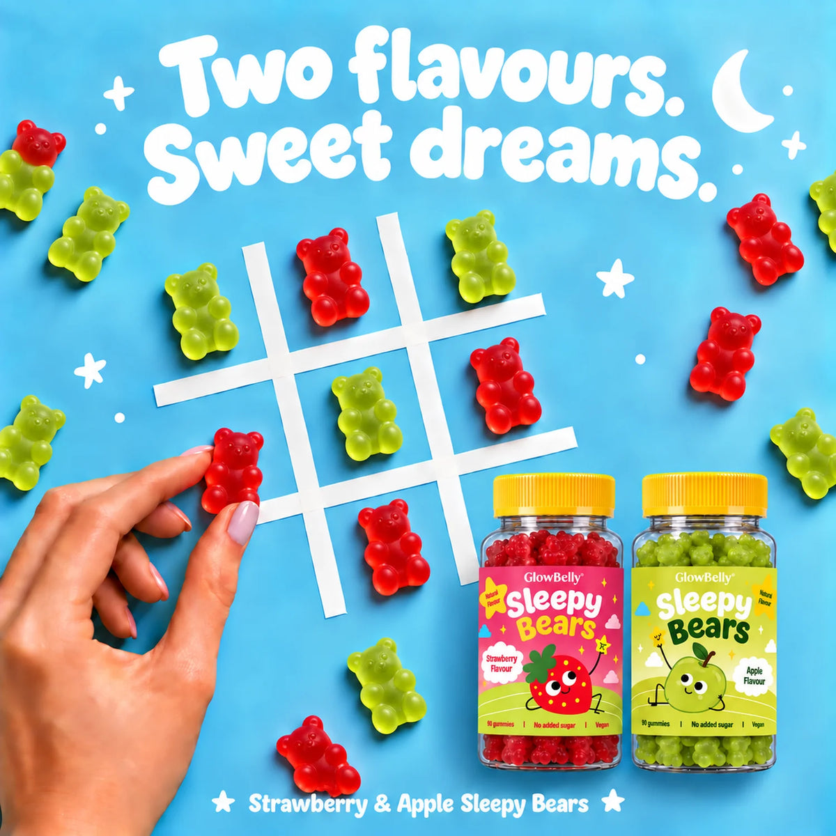 Sleepy Bears Kids Magnesium Gummies - Apple + Strawberry Bundle