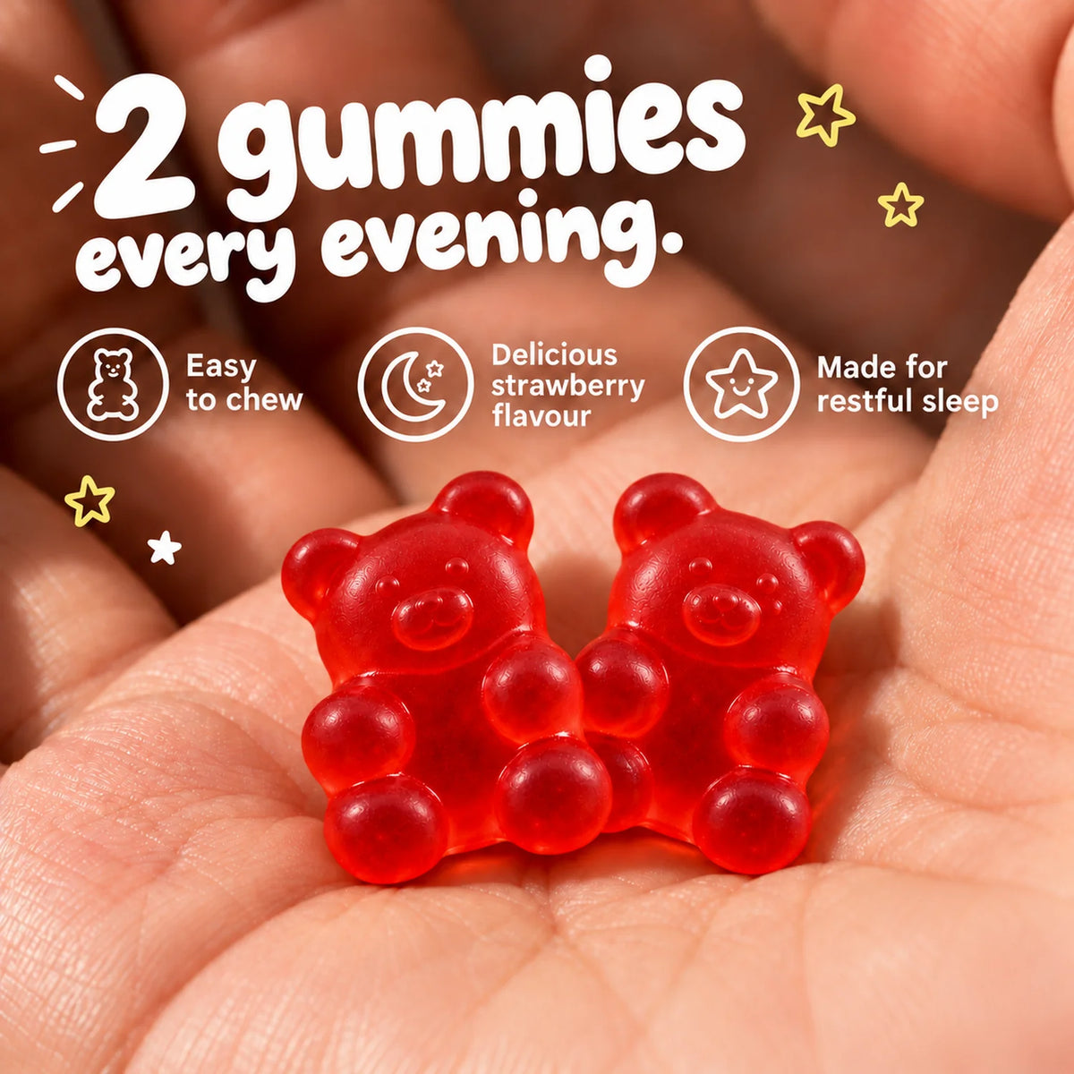 Sleepy Bears Kids Magnesium Gummies - Apple + Strawberry Bundle