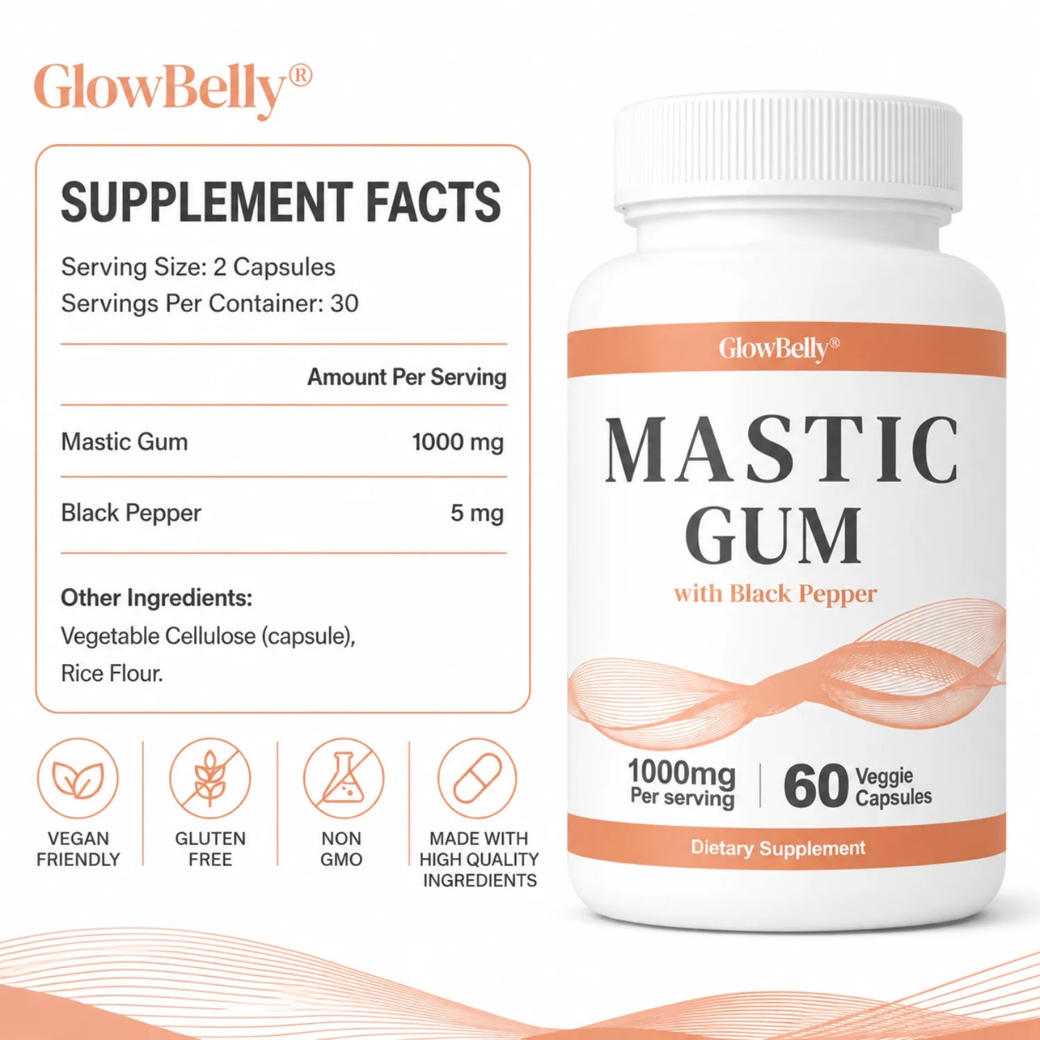 Mastic Gum 1000mg with Black Pepper