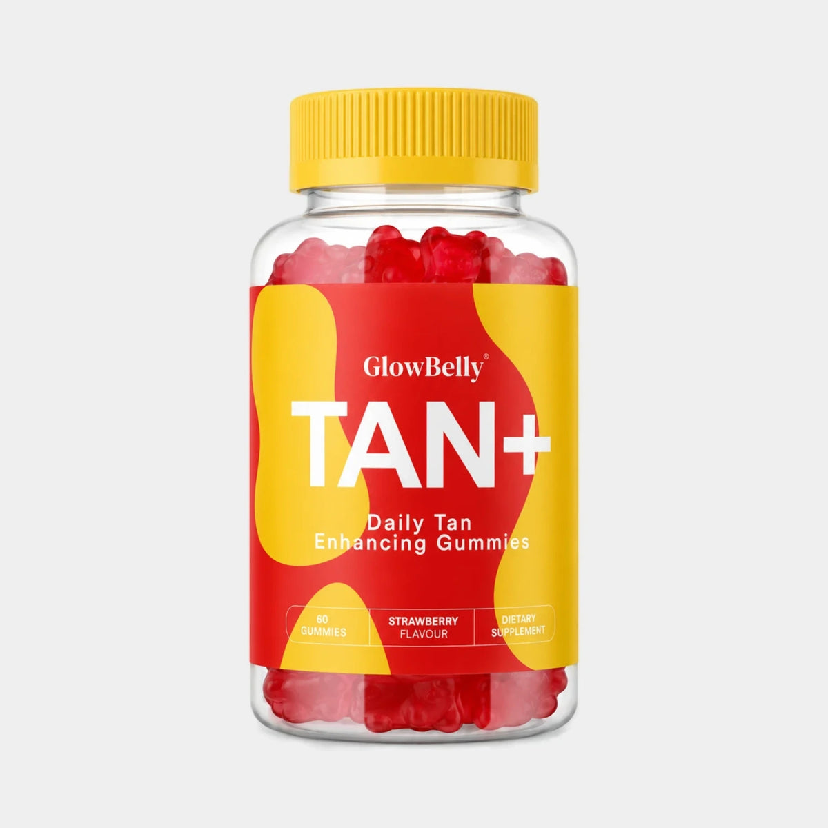 GlowBelly Tan+ Strawberry Gummies