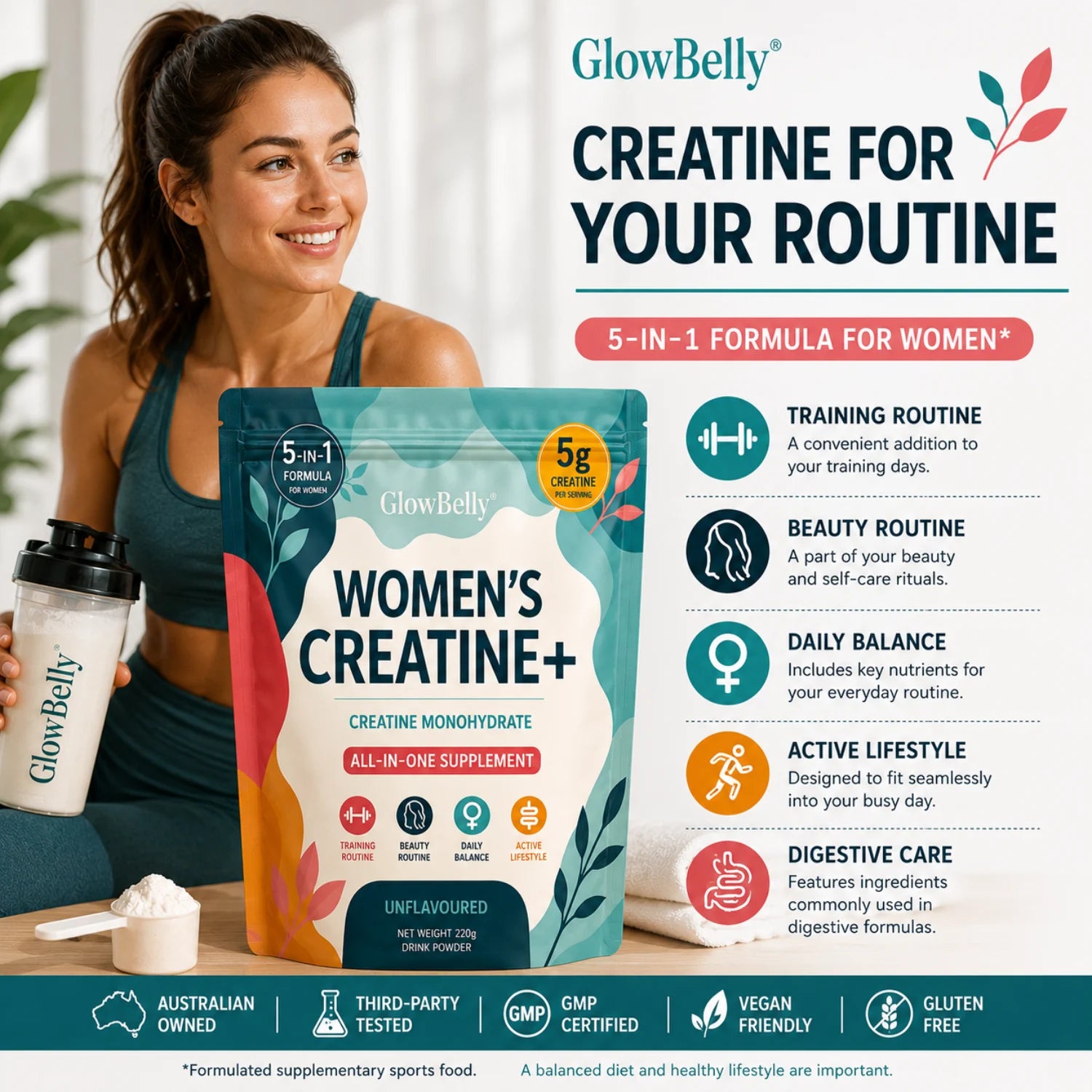 Power+ Women’s Creatine Unflavoured