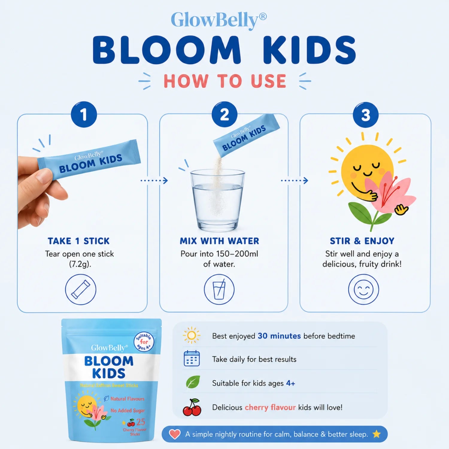Bloom Kids Saffron Pixie Sticks