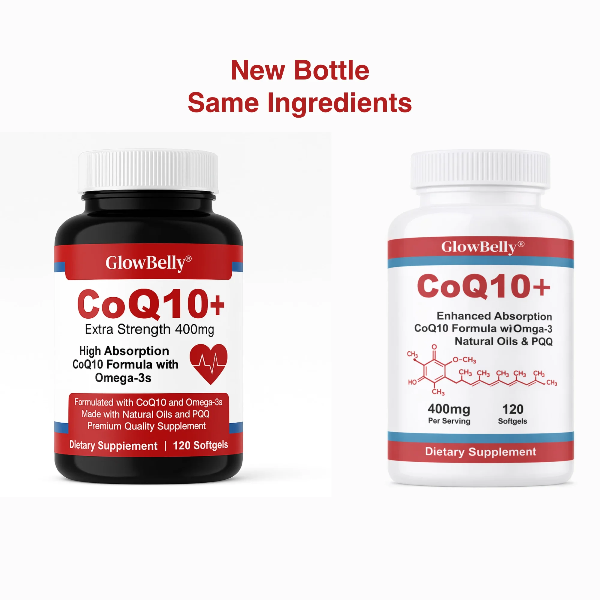 CoQ10 400mg, Omega-3, PQQ & Black Pepper Extract