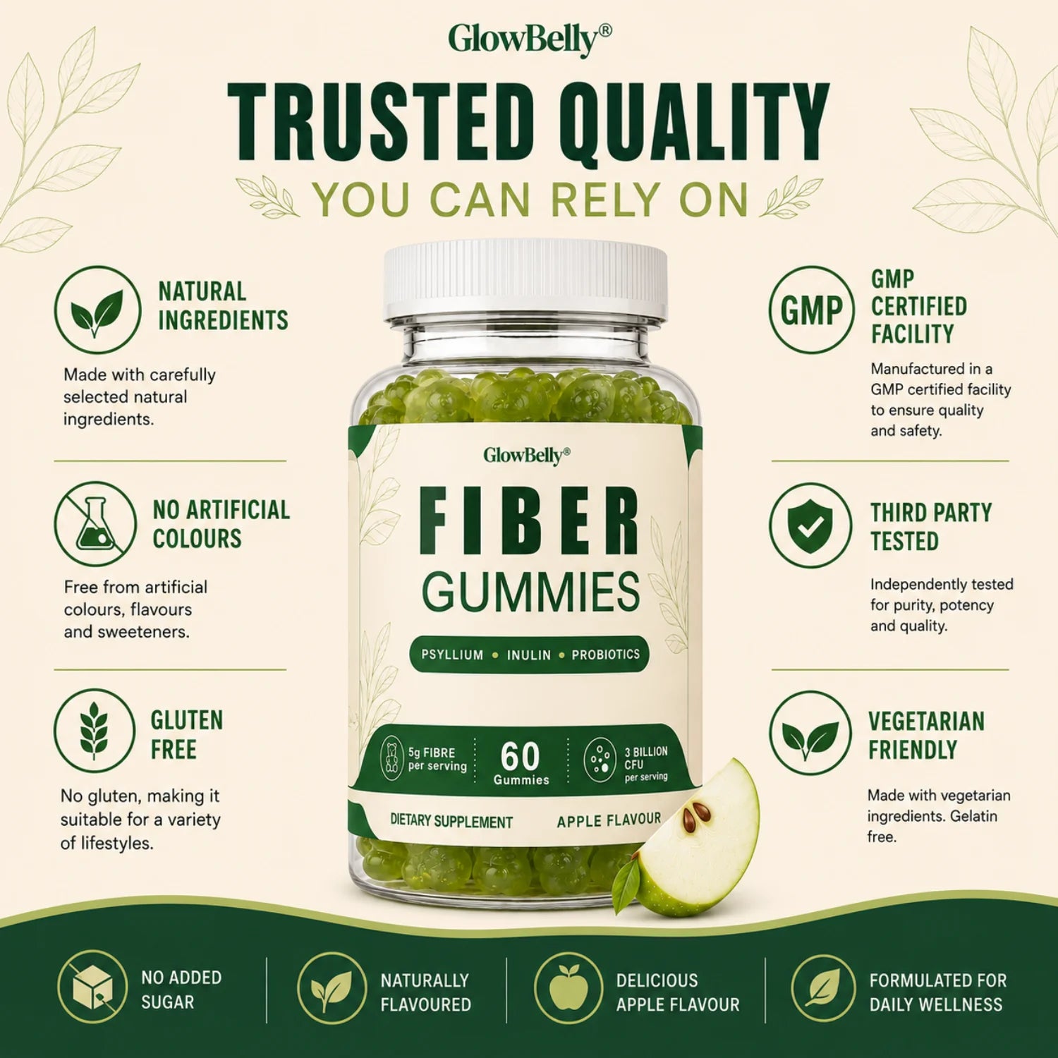 Fibre & Probiotic Gummy | Apple Flavou