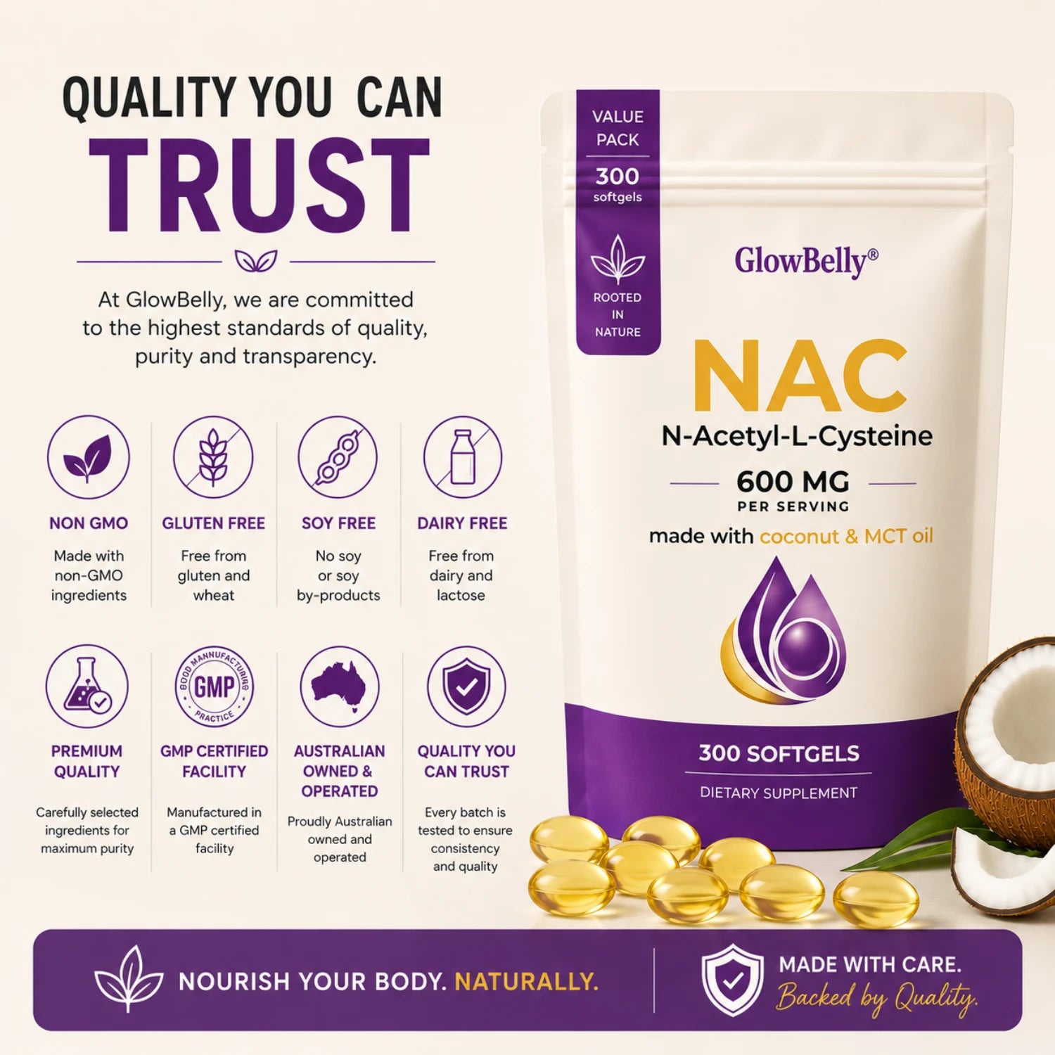 NAC + MCT Oil Soft Gel