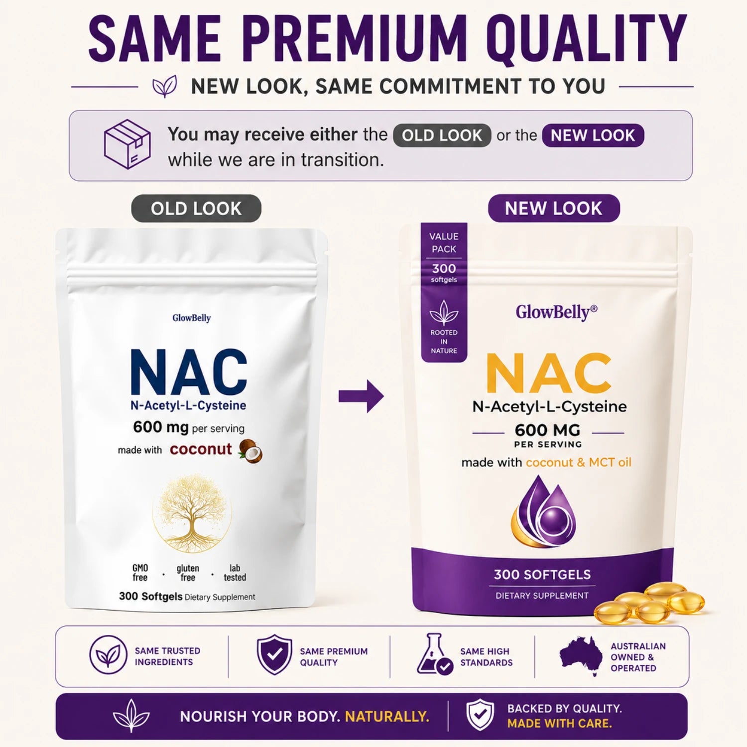 NAC + MCT Oil Soft Gel