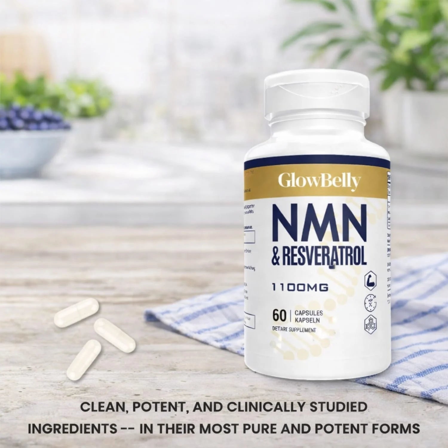 NMN + Trans-Resveratrol 1100mg