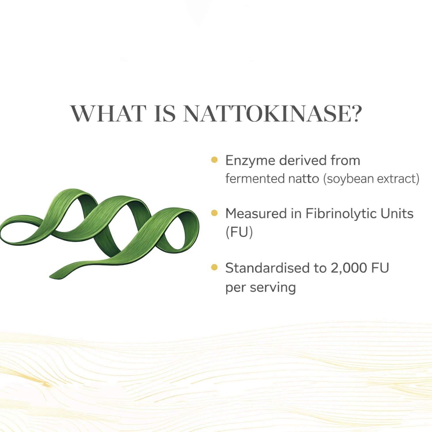 Nattokinase 4000 FU 200mg per serving, Fermented Soybean Extract, 120 High-Purity