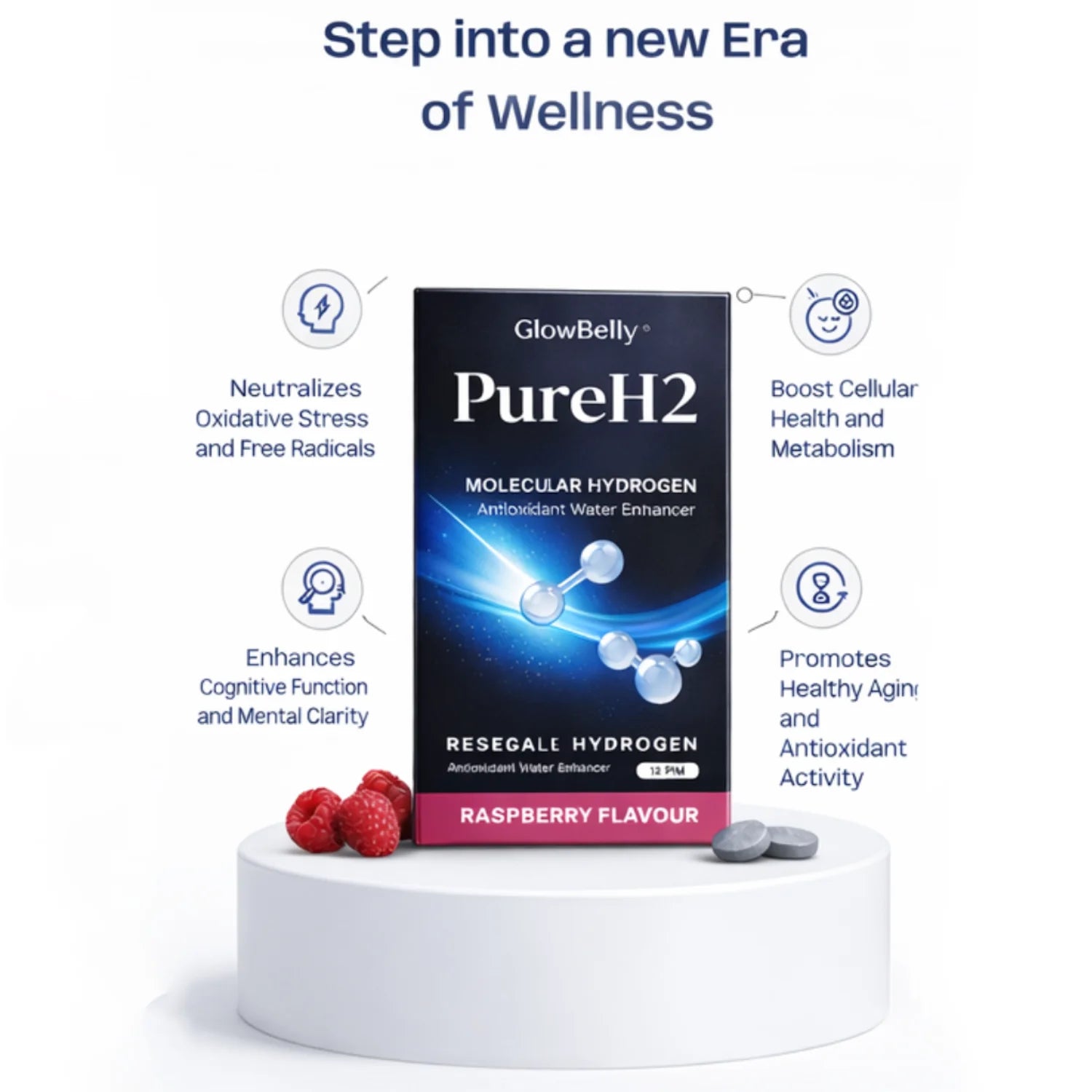 Molecular Hydrogen Tablets H2 Water Enhancer - UnFlavoured