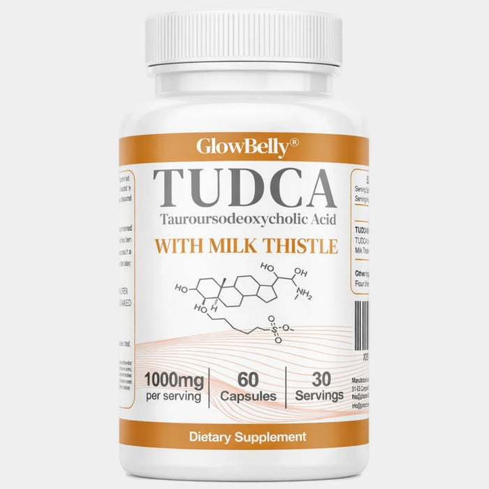 GlowBelly TUDCA and Milk Thistle Capsules bottle