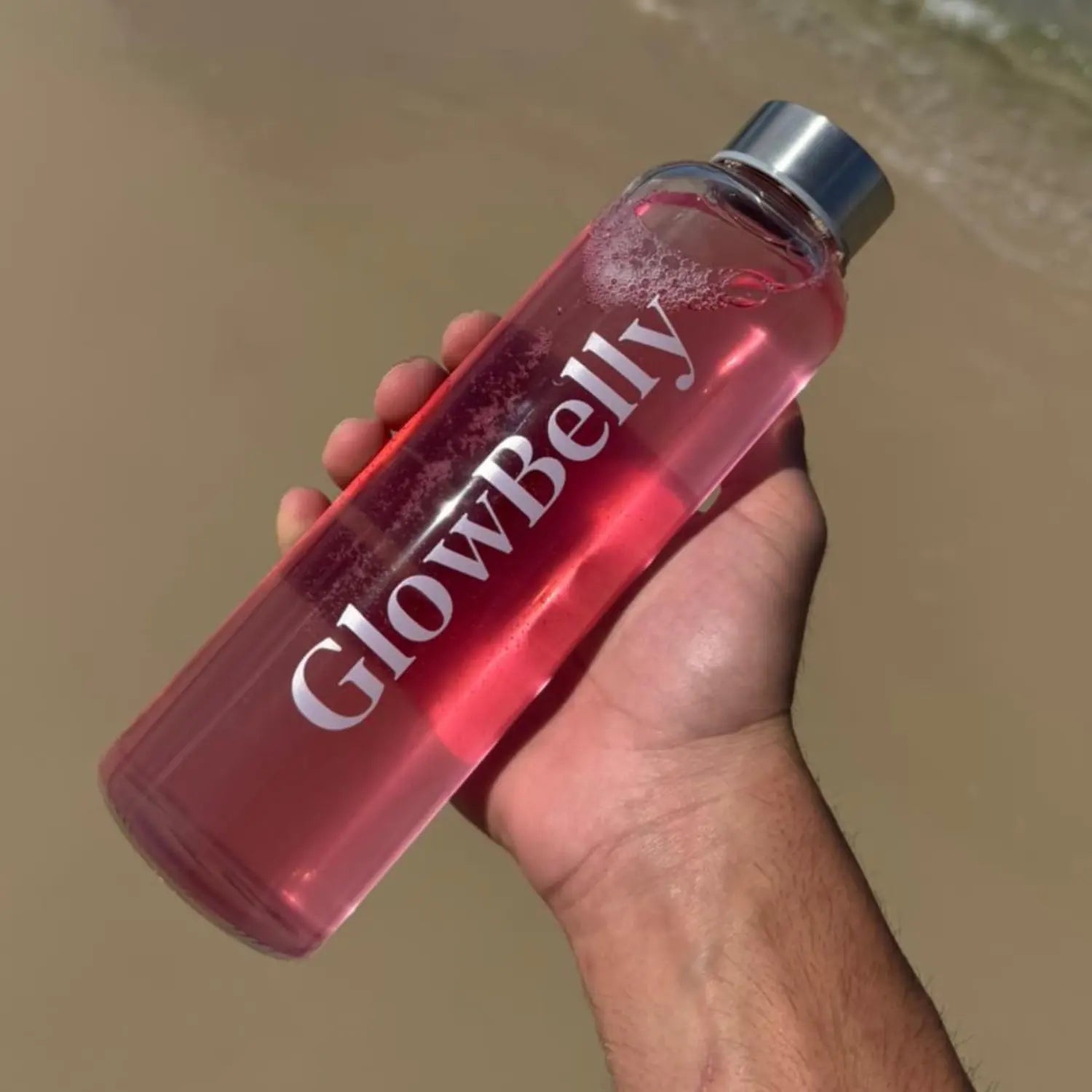 GlowBelly - Glass Drink Bottle