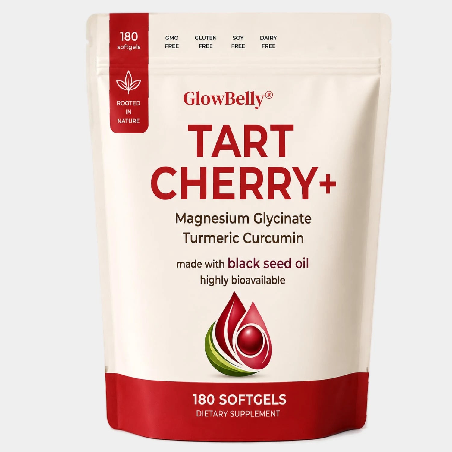 Tart Cherry, Magnesium Glycinate, Turmeric Curcumin & Black Seed Oil
