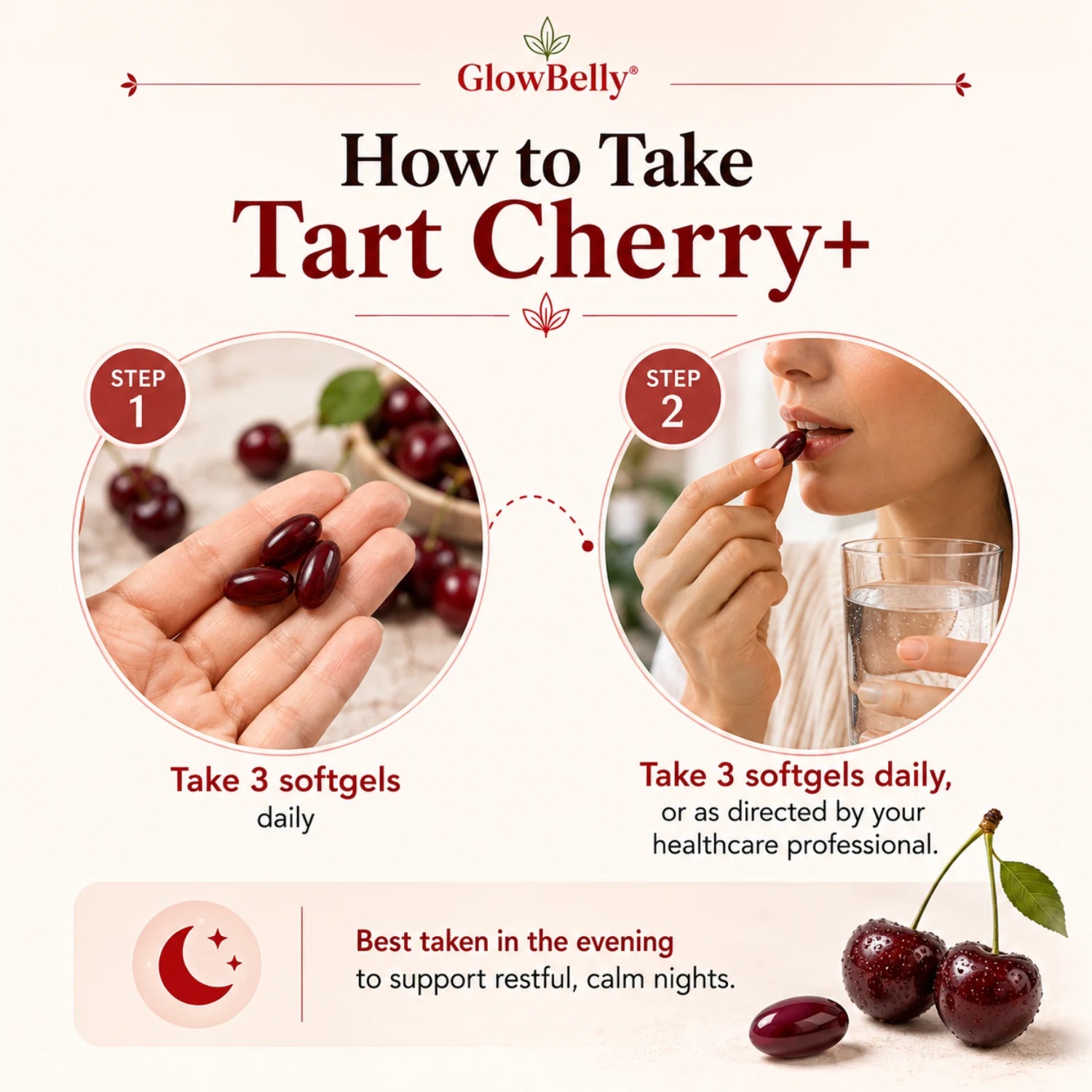 Tart Cherry, Magnesium Glycinate, Turmeric Curcumin & Black Seed Oil