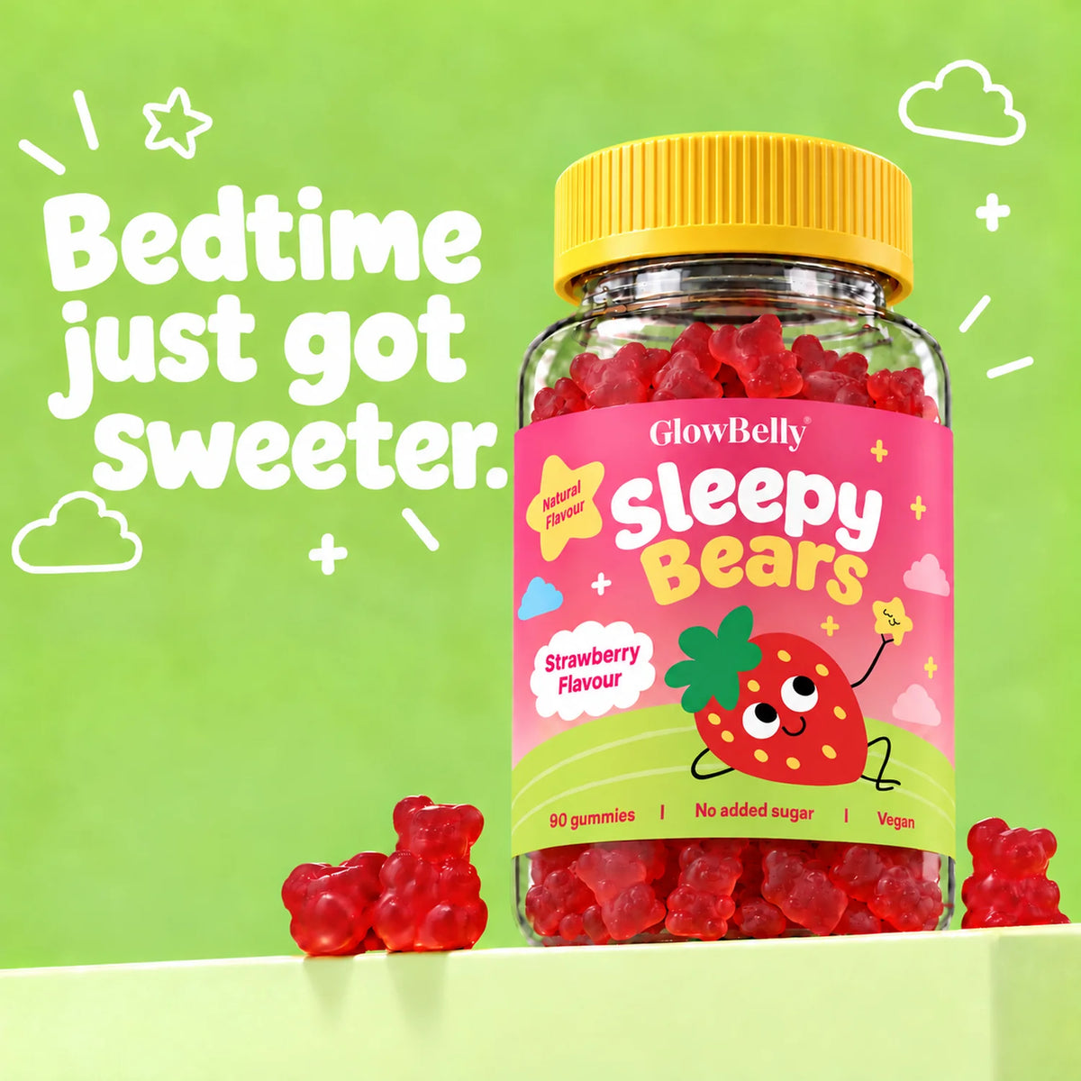 Sleepy Bears Kids Magnesium Gummies - Apple + Strawberry Bundle