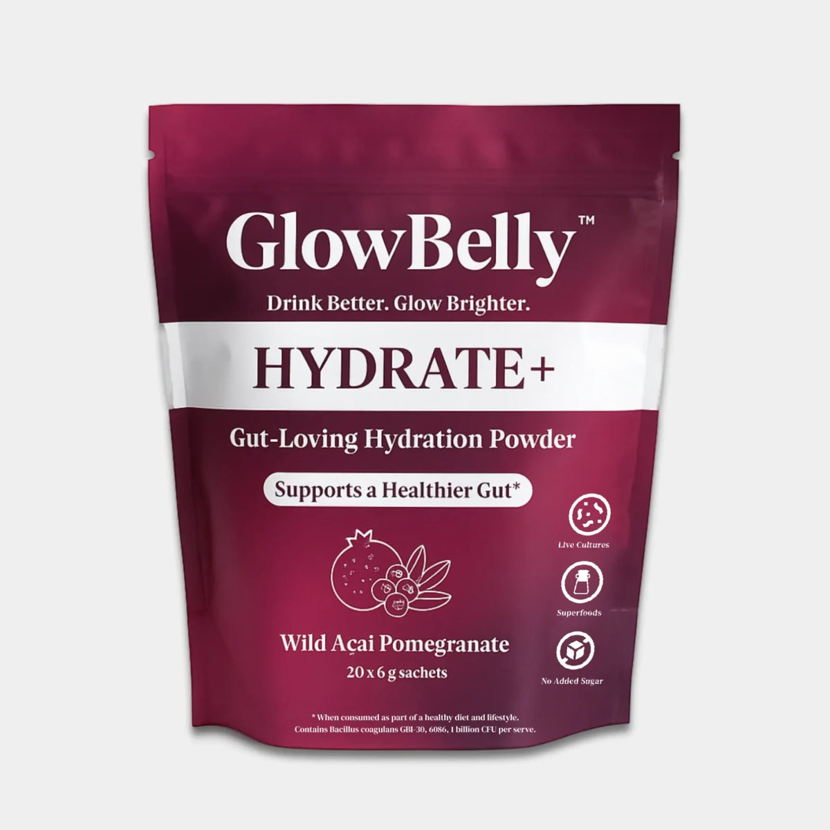 GlowBelly Hydrate+ Wild Acai