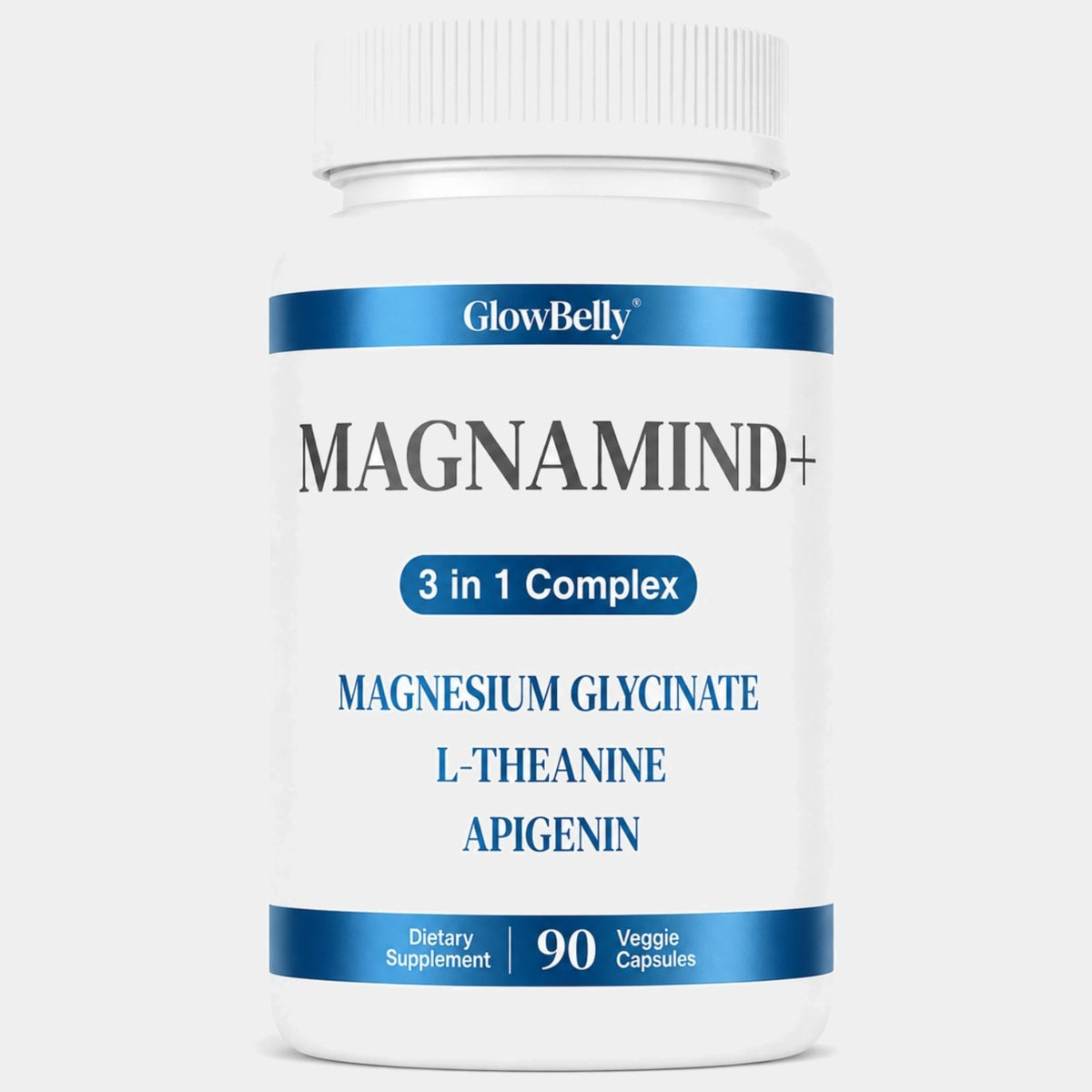 GlowBelly Magnamind+ 3 in 1 supplement bottle