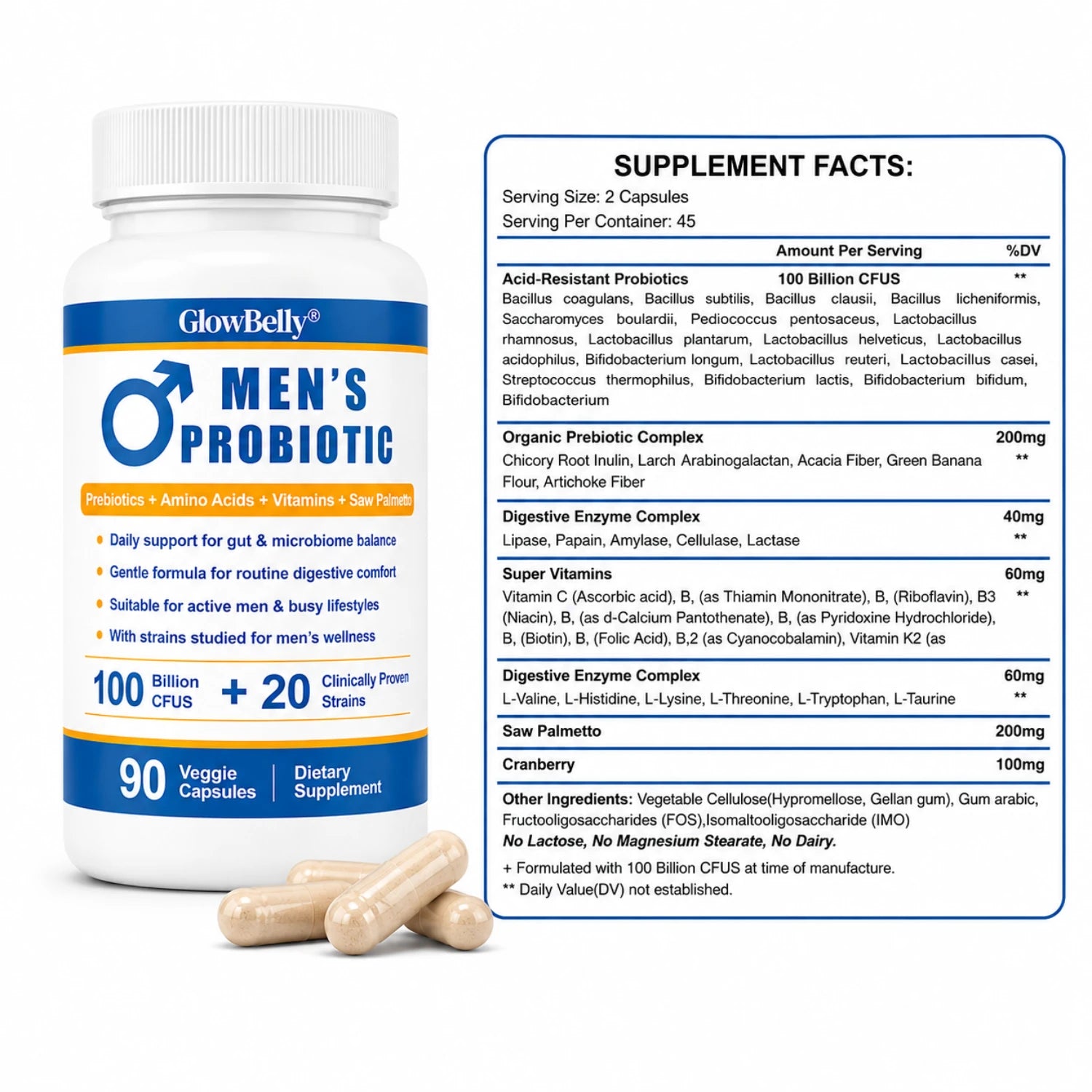 GlowBelly - Men's Probiotic
