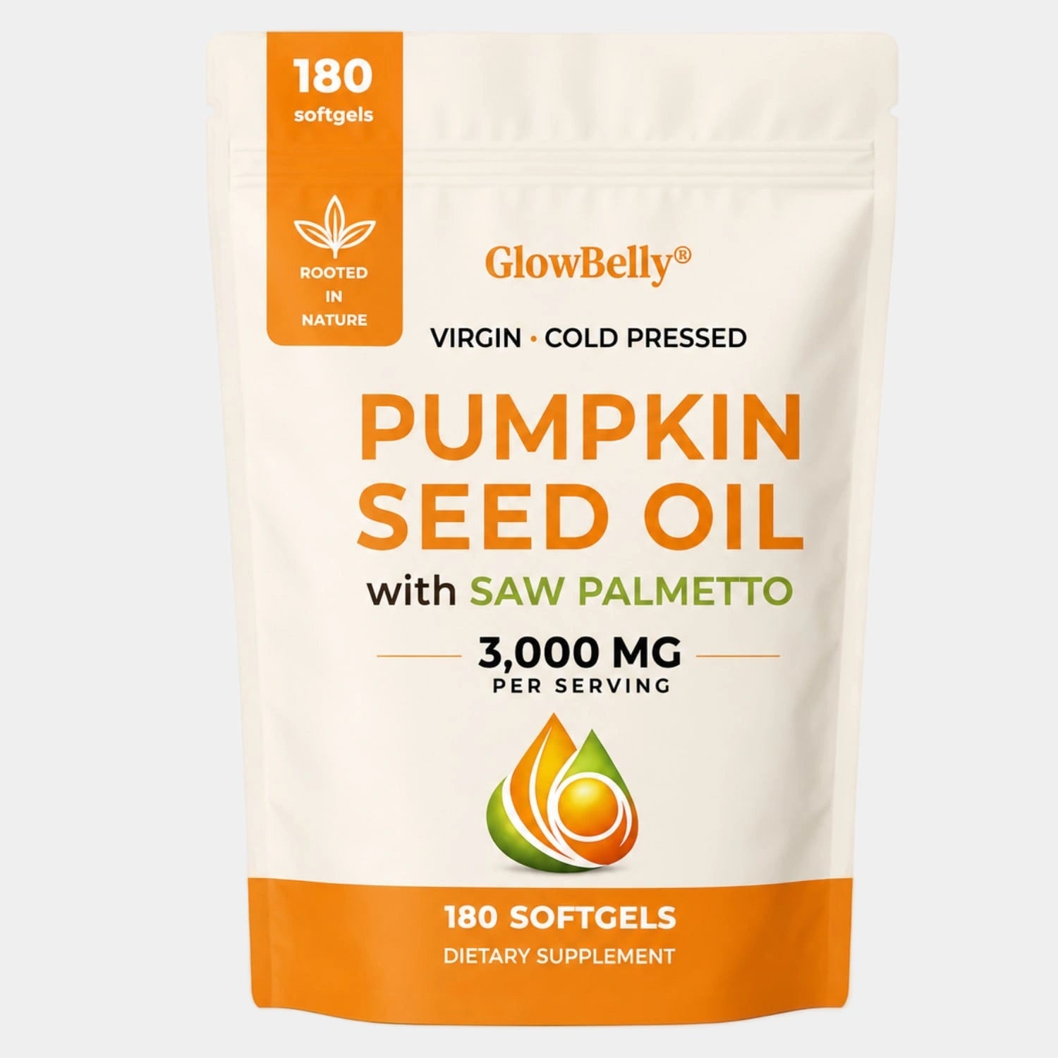 Pumpkin Seed Oil + Saw Palmetto - 180 Softgel