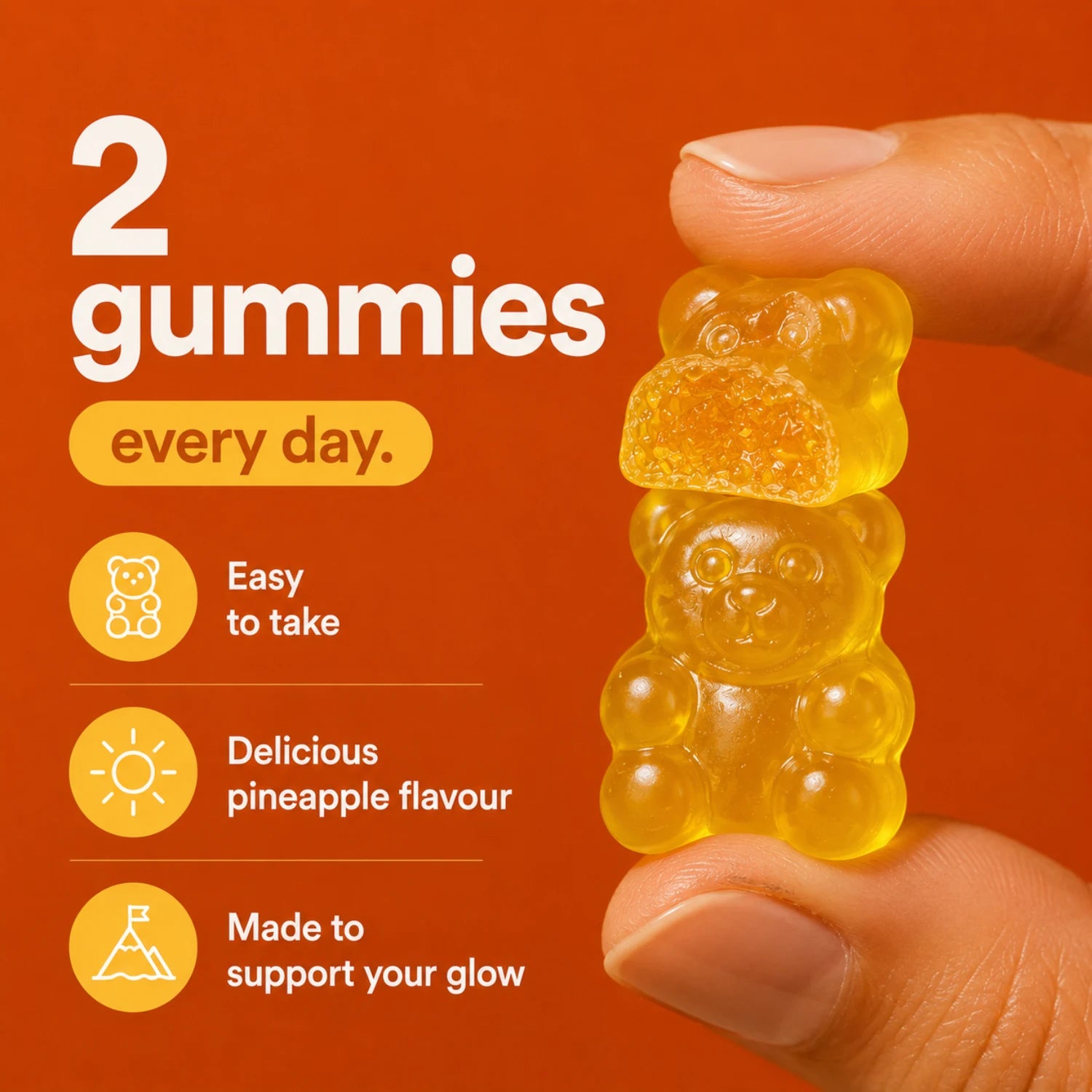 Tan+ Pineapple Tanning Gummies